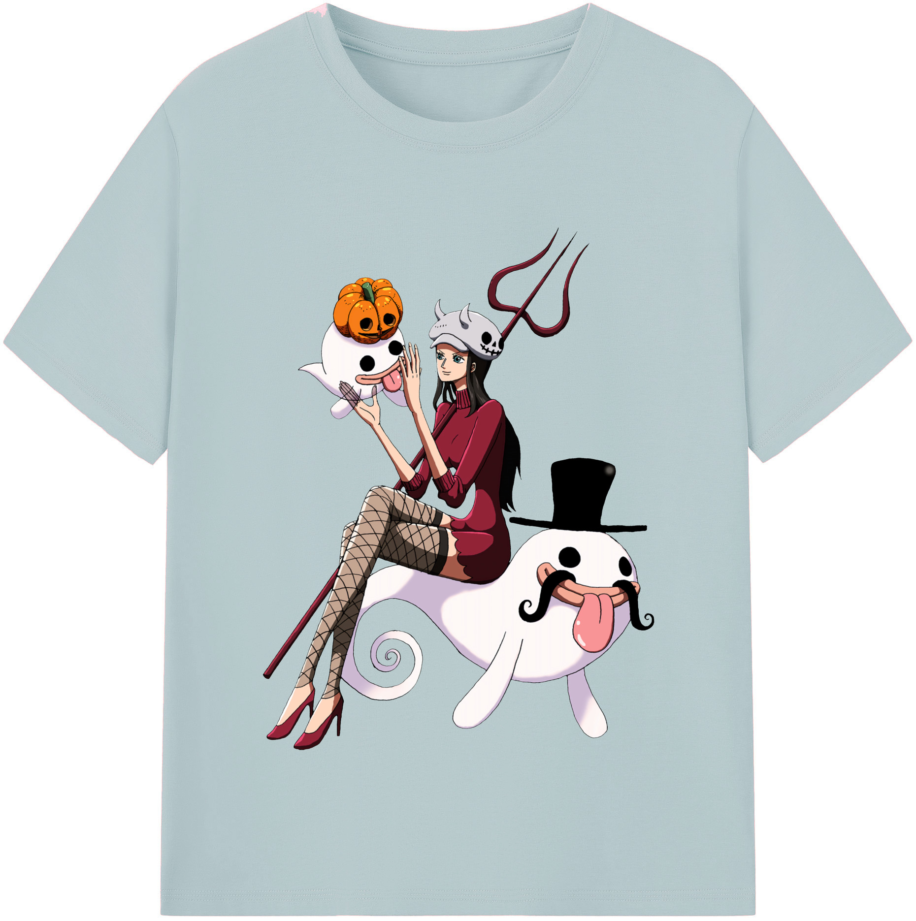 ワンピース ニコ・ロビン ONE PIECE Nico Robin 綿100％半袖Tシャツ（フロントプリント）